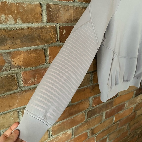 LULULEMON city sweat crew spacer iced iris light purple size 4 - Picture 6 of 9